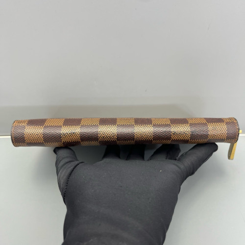 Louis Vuitton Zippy Wallet Damier Ebene Brown