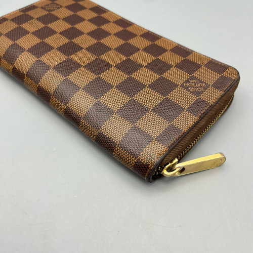 Louis Vuitton Zippy Wallet Damier Ebene Brown