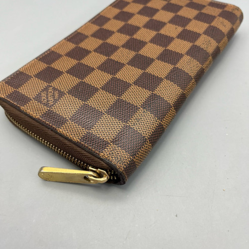 Louis Vuitton Zippy Wallet Damier Ebene Brown