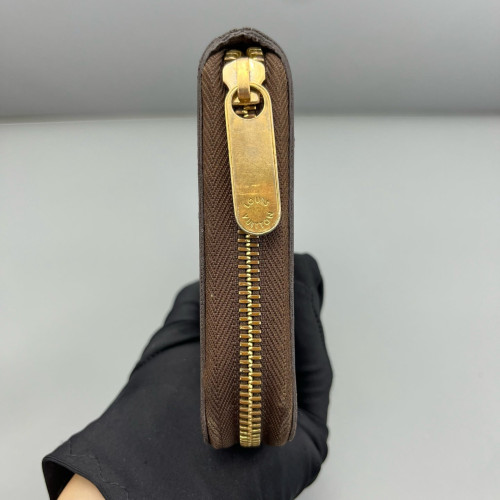 Louis Vuitton Zippy Wallet Damier Ebene Brown