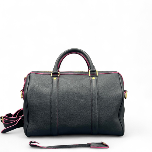 Louis Vuitton Speedy Bandouliere 30 Calfskin Navy Black Louis Vuitton Speedy Bandouliere 30 Calfskin Navy Black