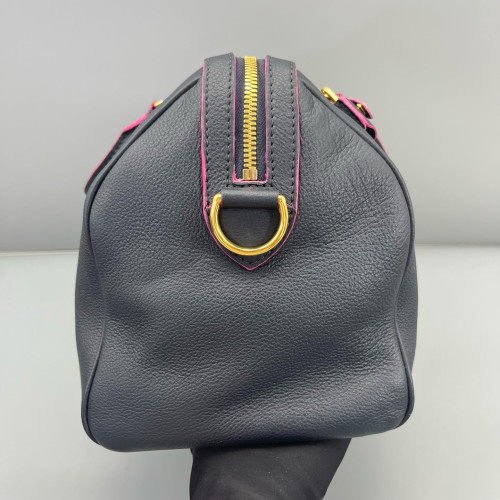 Louis Vuitton Speedy Bandouliere 30 Calfskin Navy Black Louis Vuitton Speedy Bandouliere 30 Calfskin Navy Black
