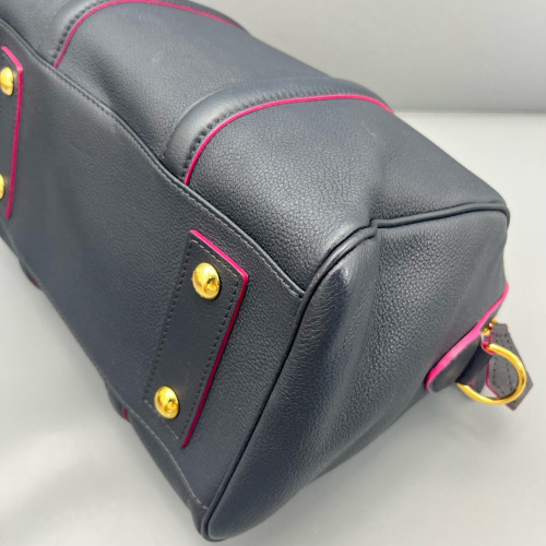 Louis Vuitton Speedy Bandouliere 30 Calfskin Navy Black Louis Vuitton Speedy Bandouliere 30 Calfskin Navy Black