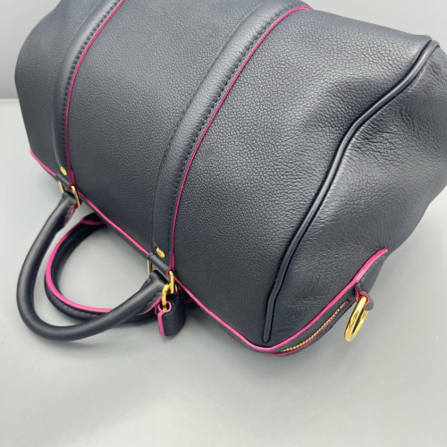 Louis Vuitton Speedy Bandouliere 30 Calfskin Navy Black Louis Vuitton Speedy Bandouliere 30 Calfskin Navy Black
