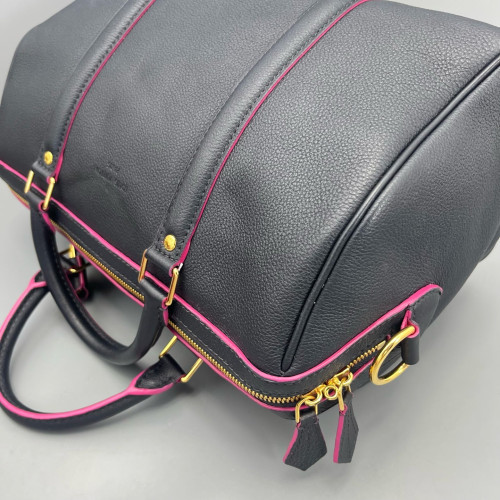 Louis Vuitton Speedy Bandouliere 30 Calfskin Navy Black Louis Vuitton Speedy Bandouliere 30 Calfskin Navy Black