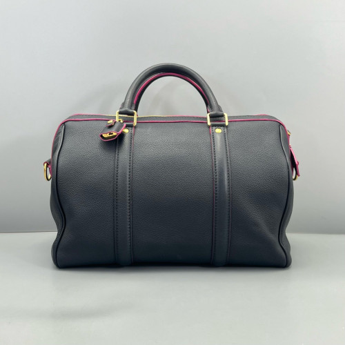 Louis Vuitton Speedy Bandouliere 30 Calfskin Navy Black Louis Vuitton Speedy Bandouliere 30 Calfskin Navy Black