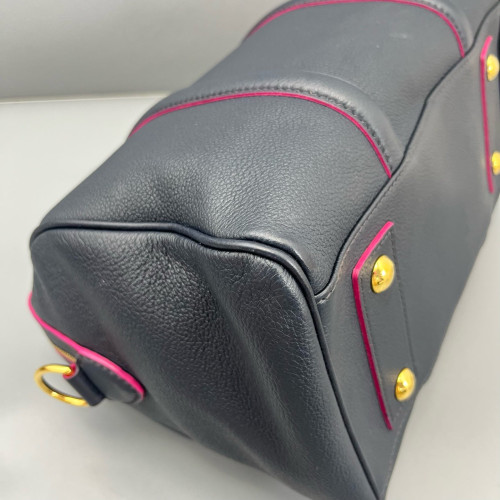 Louis Vuitton Speedy Bandouliere 30 Calfskin Navy Black Louis Vuitton Speedy Bandouliere 30 Calfskin Navy Black
