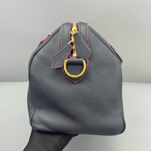 Louis Vuitton Speedy Bandouliere 30 Calfskin Navy Black Louis Vuitton Speedy Bandouliere 30 Calfskin Navy Black