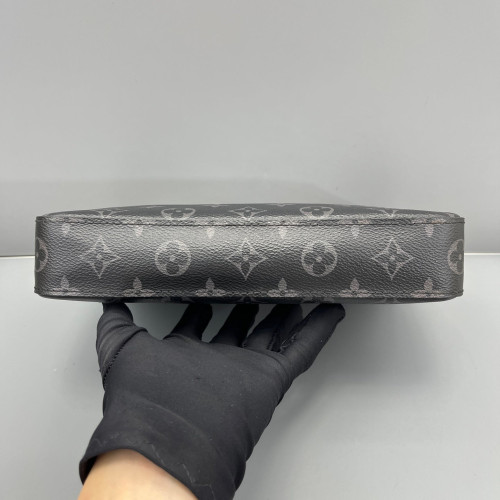 Louis Vuitton Trio Messenger Bag Monogram Eclipse Black Grey Louis Vuitton Trio Messenger Bag Monogram Eclipse Black Grey