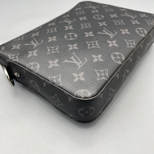Louis Vuitton Trio Messenger Bag Monogram Eclipse Black Grey Louis Vuitton Trio Messenger Bag Monogram Eclipse Black Grey