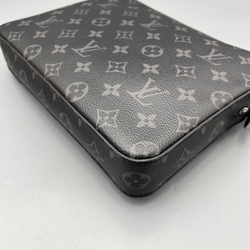 Louis Vuitton Trio Messenger Bag Monogram Eclipse Black Grey Louis Vuitton Trio Messenger Bag Monogram Eclipse Black Grey