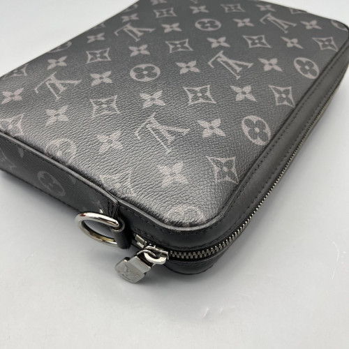 Louis Vuitton Trio Messenger Bag Monogram Eclipse Black Grey Louis Vuitton Trio Messenger Bag Monogram Eclipse Black Grey