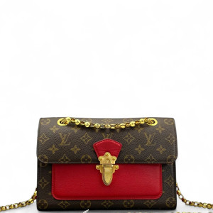 Louis Vuitton Victoire Monogram Red Brown