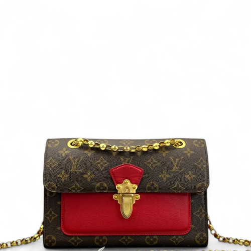Louis Vuitton Victoire Monogram Red Brown Louis Vuitton Victoire Monogram Red Brown
