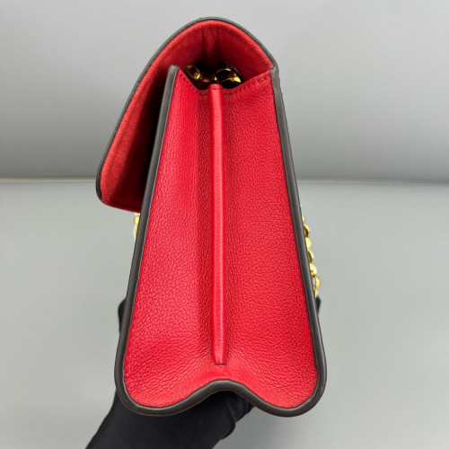 Louis Vuitton Victoire Monogram Red Brown