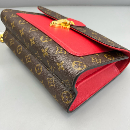 Louis Vuitton Victoire Monogram Red Brown