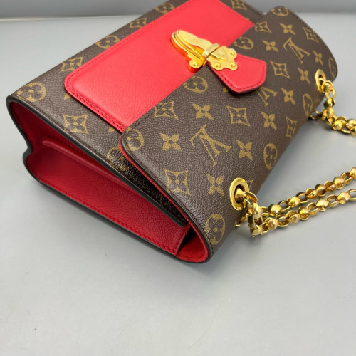 Louis Vuitton Victoire Monogram Red Brown