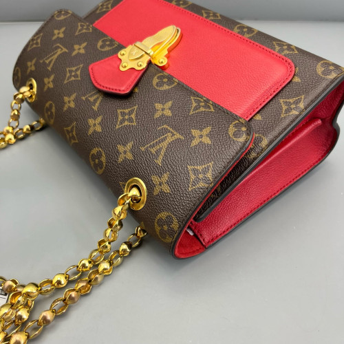 Louis Vuitton Victoire Monogram Red Brown Louis Vuitton Victoire Monogram Red Brown