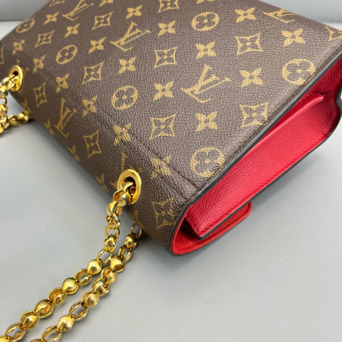 Louis Vuitton Victoire Monogram Red Brown Louis Vuitton Victoire Monogram Red Brown