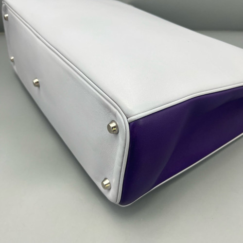 Dior Large Diorissimo Tote Calfskin Purple Baby Blue Light Grey Dior Large Diorissimo Tote Calfskin Purple Baby Blue Light Grey