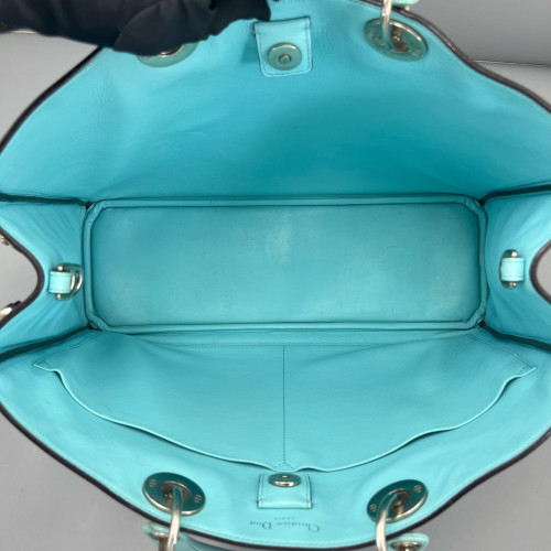 Dior Large Diorissimo Tote Calfskin Purple Baby Blue Light Grey Dior Large Diorissimo Tote Calfskin Purple Baby Blue Light Grey