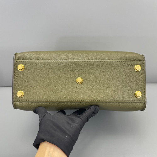Louis Vuitton On My Side MM Monogram Calfskin Beige Black Brown