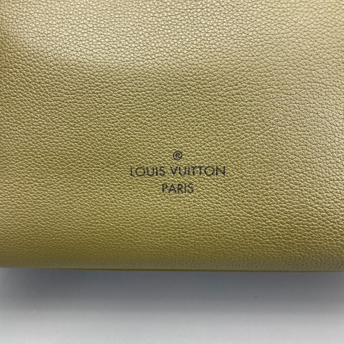 Louis Vuitton On My Side MM Monogram Calfskin Beige Black Brown
