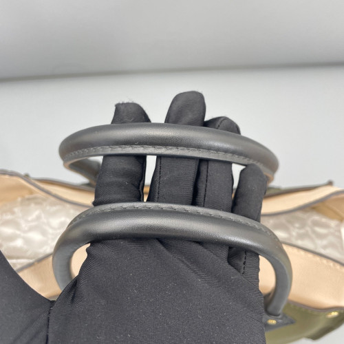 Louis Vuitton On My Side MM Monogram Calfskin Beige Black Brown