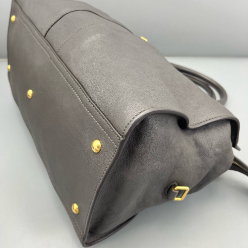 Yves Saint Laurent Medium Cabas Chyc Calfskin Grey
