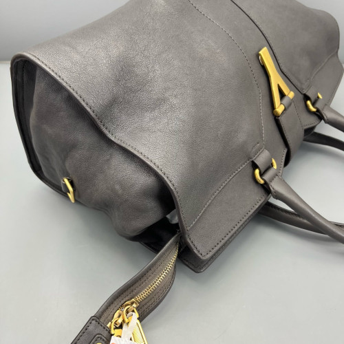 Yves Saint Laurent Medium Cabas Chyc Calfskin Grey