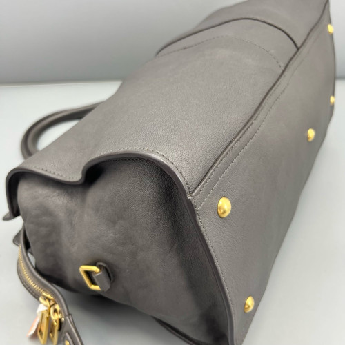 Yves Saint Laurent Medium Cabas Chyc Calfskin Grey