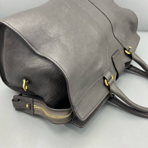 Yves Saint Laurent Medium Cabas Chyc Calfskin Grey