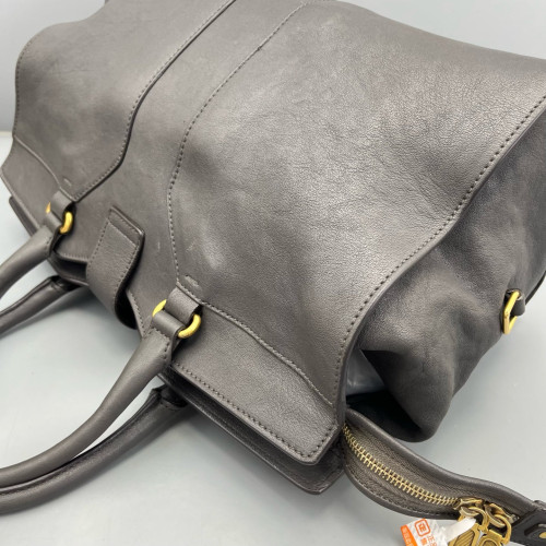 Yves Saint Laurent Medium Cabas Chyc Calfskin Grey