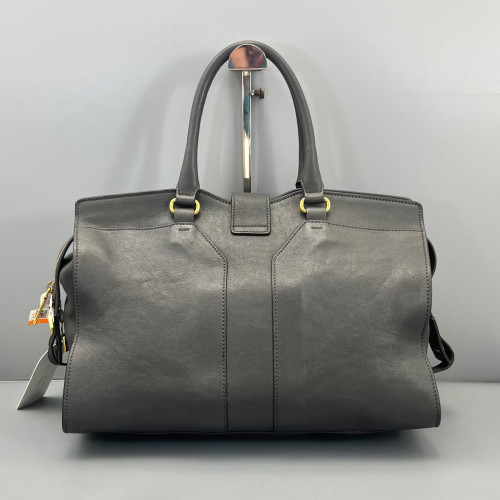 Yves Saint Laurent Medium Cabas Chyc Calfskin Grey
