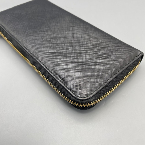 Salvatore Ferragamo Continental Wallet Saffiano Calfskin Black Salvatore Ferragamo Continental Wallet Saffiano Calfskin Black