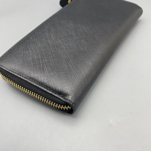 Salvatore Ferragamo Continental Wallet Saffiano Calfskin Black Salvatore Ferragamo Continental Wallet Saffiano Calfskin Black