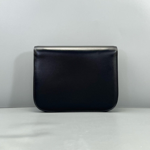 Celine Medium Classic Box Shiny Calfskin Black