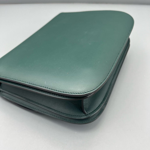 Celine Medium Classic Box Smooth Calfskin Dark Green