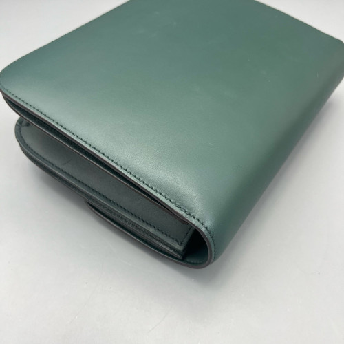 Celine Medium Classic Box Smooth Calfskin Dark Green