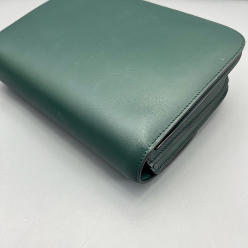 Celine Medium Classic Box Smooth Calfskin Dark Green