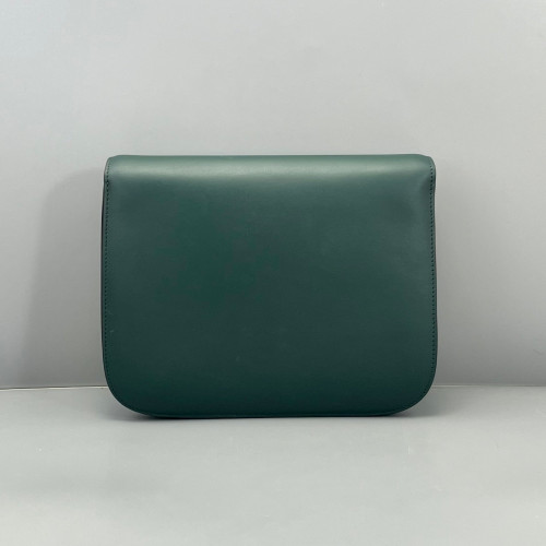 Celine Medium Classic Box Smooth Calfskin Dark Green