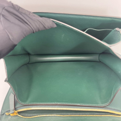 Celine Medium Classic Box Smooth Calfskin Dark Green