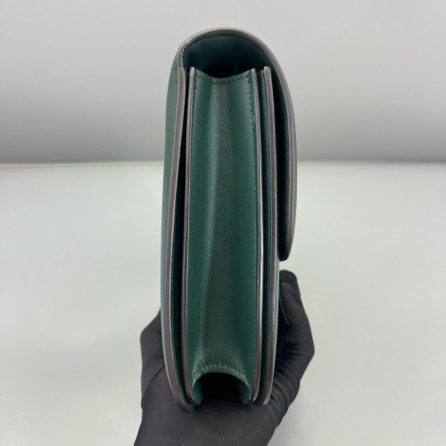 Celine Medium Classic Box Smooth Calfskin Dark Green