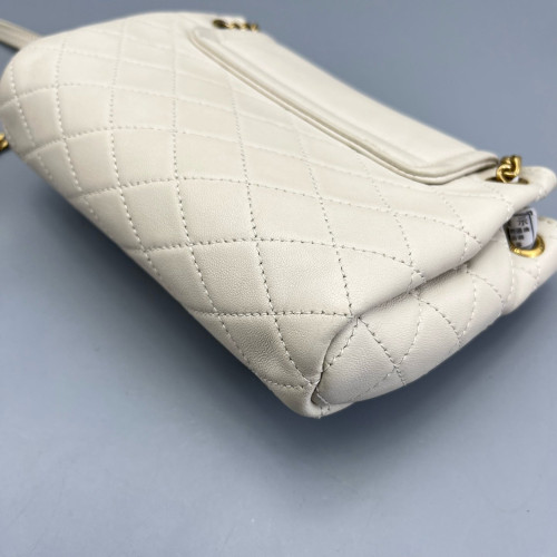 Yves Saint Laurent Mini Nolita Shoulder Bag Calfskin White Yves Saint Laurent Mini Nolita Shoulder Bag Calfskin White