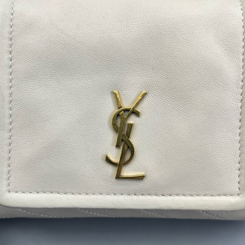 Yves Saint Laurent Mini Nolita Shoulder Bag Calfskin White Yves Saint Laurent Mini Nolita Shoulder Bag Calfskin White