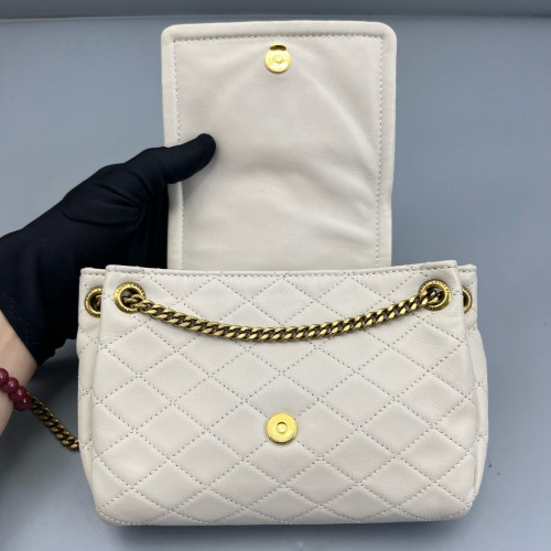 Yves Saint Laurent Mini Nolita Shoulder Bag Calfskin White Yves Saint Laurent Mini Nolita Shoulder Bag Calfskin White