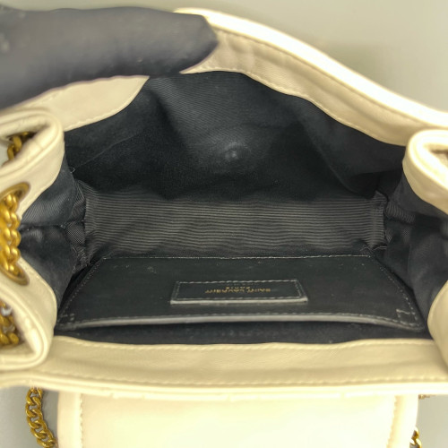 Yves Saint Laurent Mini Nolita Shoulder Bag Calfskin White Yves Saint Laurent Mini Nolita Shoulder Bag Calfskin White