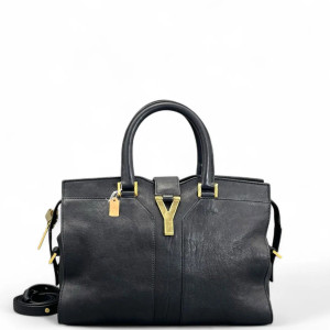 Yves Saint Laurent Small Cabas Chyc Calfskin Black