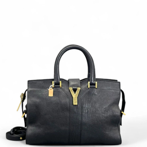 Yves Saint Laurent Small Cabas Chyc Calfskin Black