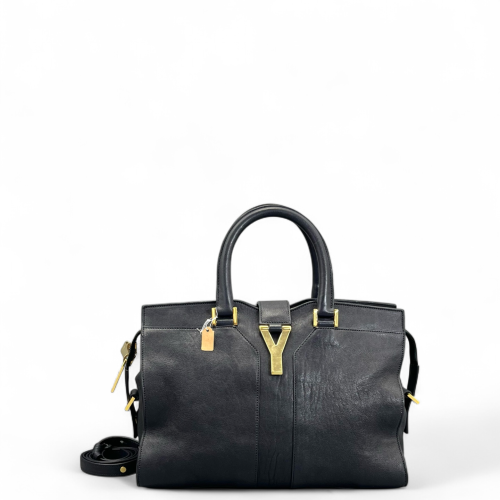 Yves Saint Laurent Small Cabas Chyc Calfskin Black